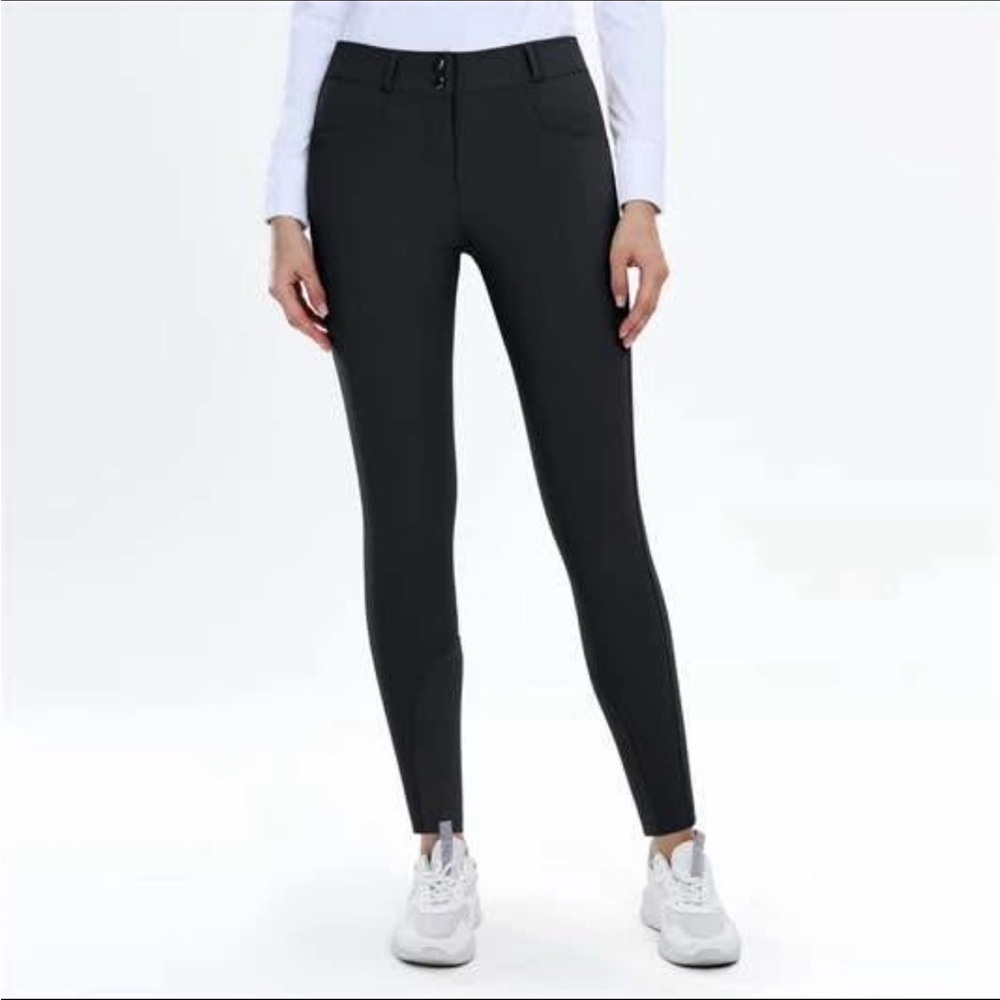 Mane Street Design Mid Rise Black Breeches. Size M
